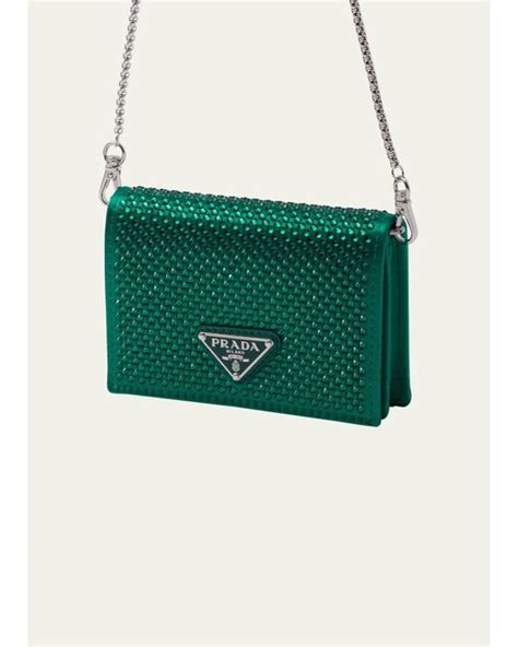 prada crystal wallet|Prada wallet outlet.